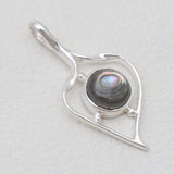 Abalone Shell Silver Pendants