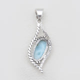 Dendritic Opal Silver Designer Pendants