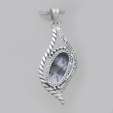 Dendritic Opal Silver Designer Pendants