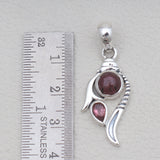 Rainbow Moonstone & Amethyst Silver Pendants