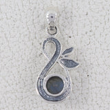 Black Onyx Silver Pendant