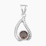 925 Sterling Silver Blue Topaz Pendants