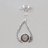 925 Sterling Silver Blue Topaz Pendants