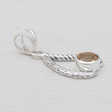 925 Sterling Silver Blue Topaz Pendants