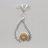 925 Sterling Silver Blue Topaz Pendants