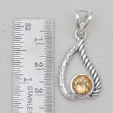 925 Sterling Silver Blue Topaz Pendants