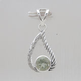 925 Sterling Silver Blue Topaz Pendants