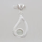 925 Sterling Silver Blue Topaz Pendants