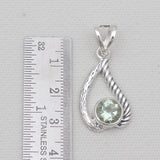 925 Sterling Silver Blue Topaz Pendants