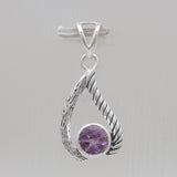 925 Sterling Silver Blue Topaz Pendants