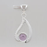 925 Sterling Silver Blue Topaz Pendants