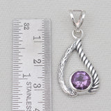 925 Sterling Silver Blue Topaz Pendants