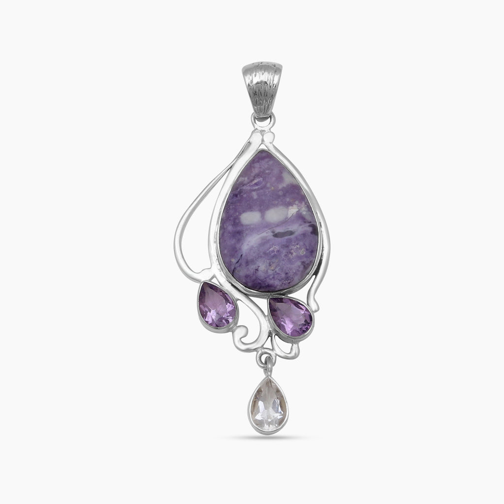Morado Opal Silver Pendants