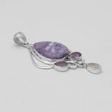 Morado Opal Silver Pendants