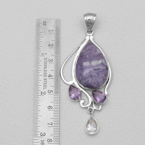Morado Opal Silver Pendants