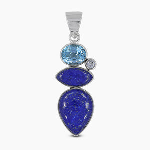 925 Silver Lapis Lazuli Pendants