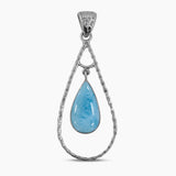 925 Sterling Silver Larimar Pendants