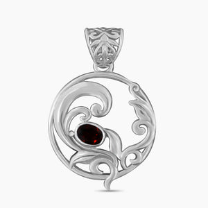 925 Silver Green Amethyst Pendants