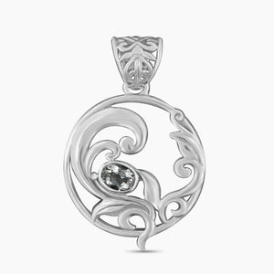 925 Silver Green Amethyst Pendants