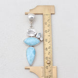 925 Sterling Silver Larimar Pendants