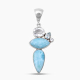 925 Sterling Silver Larimar Pendants