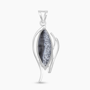 Dendritic Opal Silver Pendants