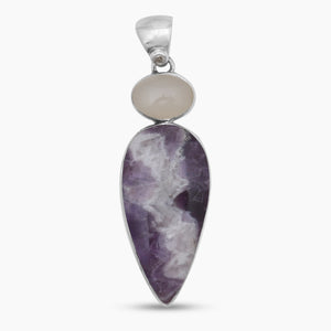 Amethyst Lace Silver Pendants