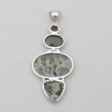 Rainforest Jasper Silver Pendants