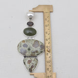 Rainforest Jasper Silver Pendants