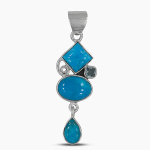 925 Silver Arizona Turquoise Pendants