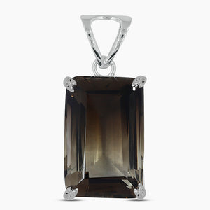 925 Sterling Silver Smoky Quartz Pendants