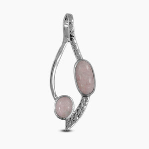 925 Silver Pink Jasper Pendants
