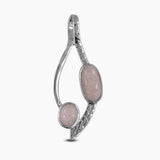 925 Silver Pink Jasper Pendants