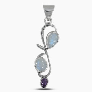 925 Sterling Silver Amethyst Pendants