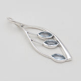925 Sterling Silver Natural Garnet Pendants