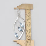 925 Sterling Silver Natural Garnet Pendants
