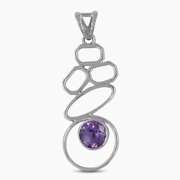925 Sterling Silver Amethyst Pendants