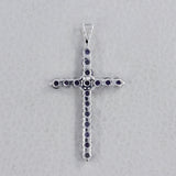 Amethyst Holy Cross Silver Pendants