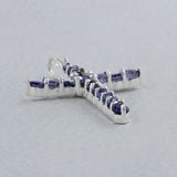 Amethyst Holy Cross Silver Pendants