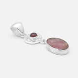 Watermelon Tourmaline Silver Pendants