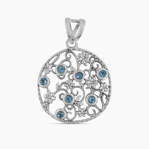 925 Sterling Silver Peridot Pendant