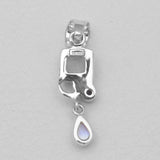 Rainbow Moonstone Silver Pendants