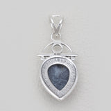 Pietersite Jasper Silver Teardrop Pendants