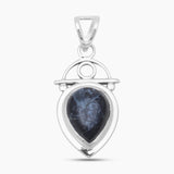 Pietersite Jasper Silver Teardrop Pendants