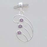 925 Sterling Silver Tourmaline Pendants