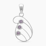 925 Sterling Silver Tourmaline Pendants