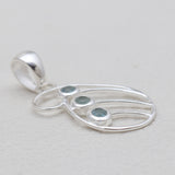 925 Sterling Silver Tourmaline Pendants
