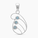 925 Sterling Silver Tourmaline Pendants