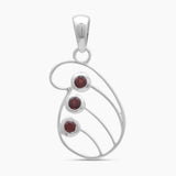 925 Sterling Silver Tourmaline Pendants