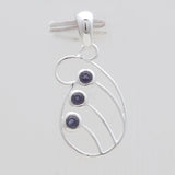 925 Sterling Silver Tourmaline Pendants